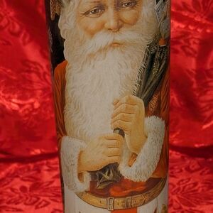 Vintage Santa Claus Decorative Tin